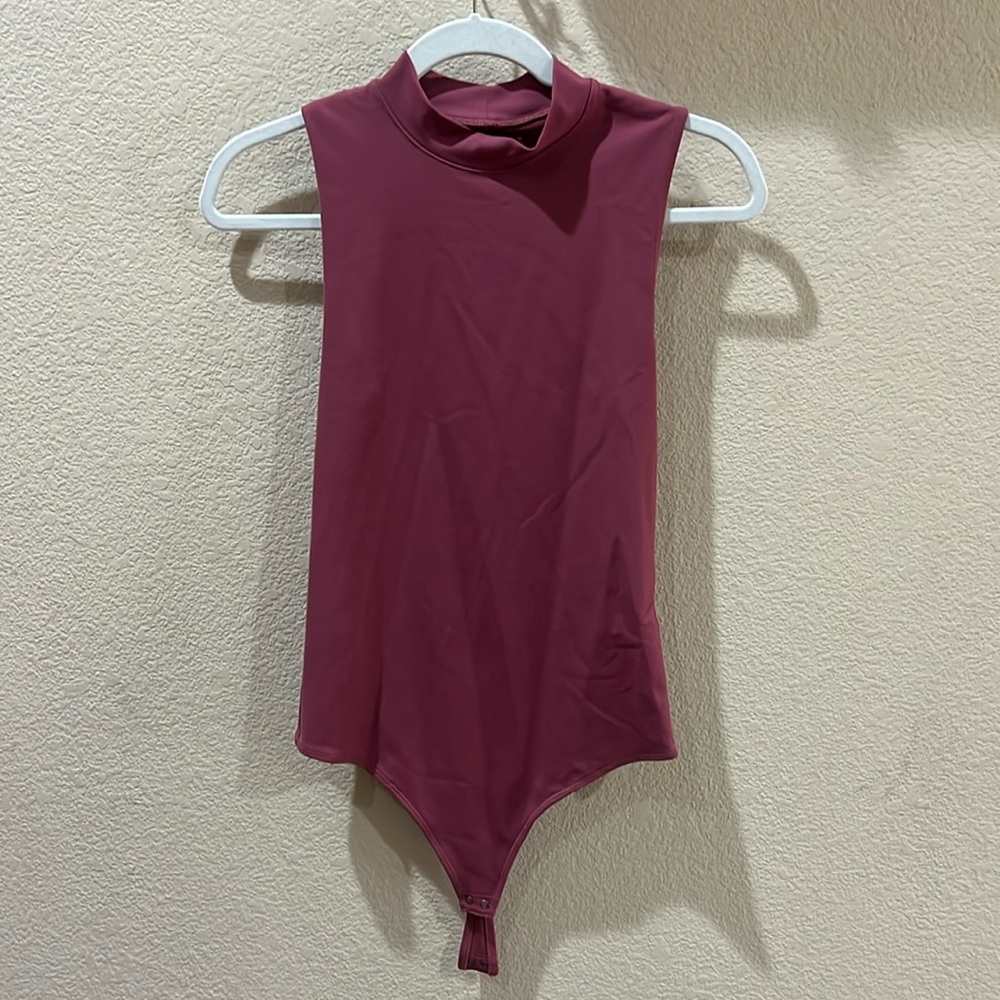 Abercrombie & Fitch Soft A&F Collection Mock Neck Bodysuit